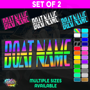 2x Custom Boat Name