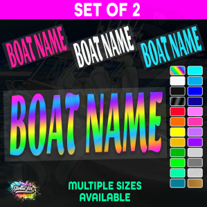 2x Custom Boat Name