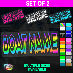 2x Custom Boat Name