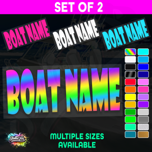2x Custom Boat Name