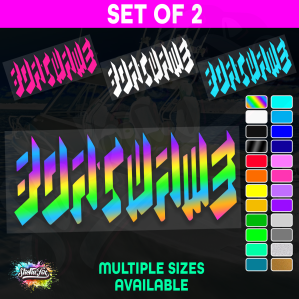 2x Custom Boat Name