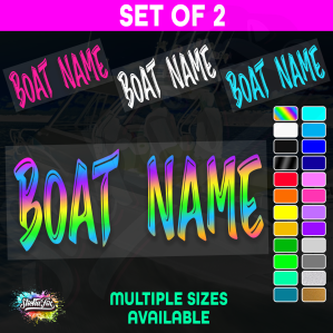 2x Custom Boat Name