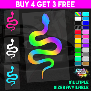 Snake 4X4 car vinyl STICKER funny DECAL Animal WATERPROOF Pet Cute DURABLE