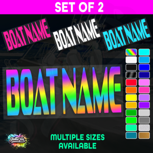 2x Custom Boat Name
