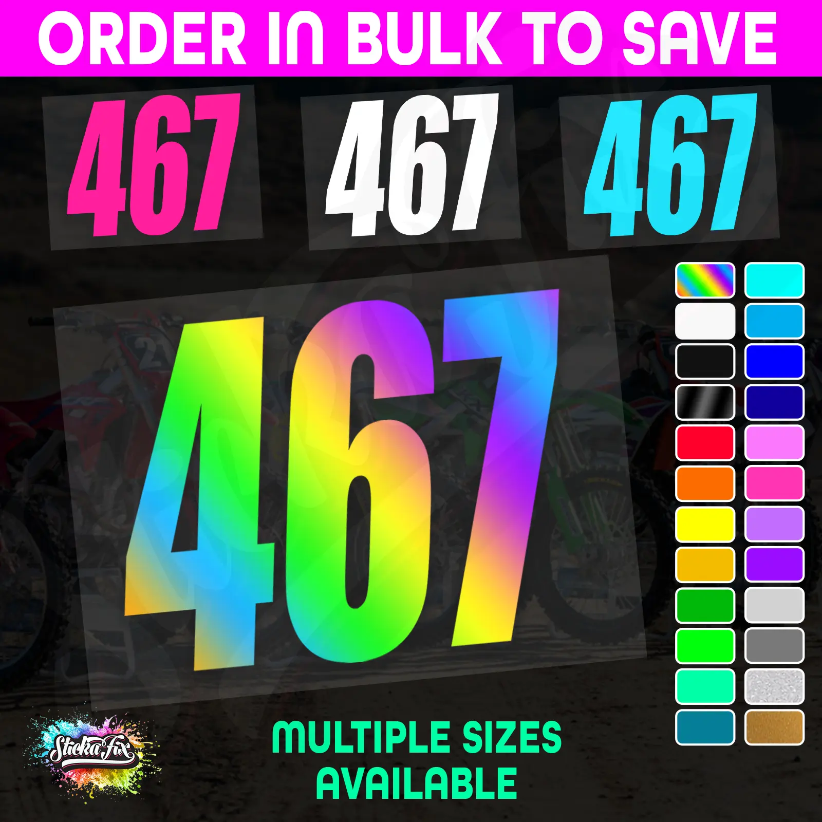 CUSTOM MX Race Number