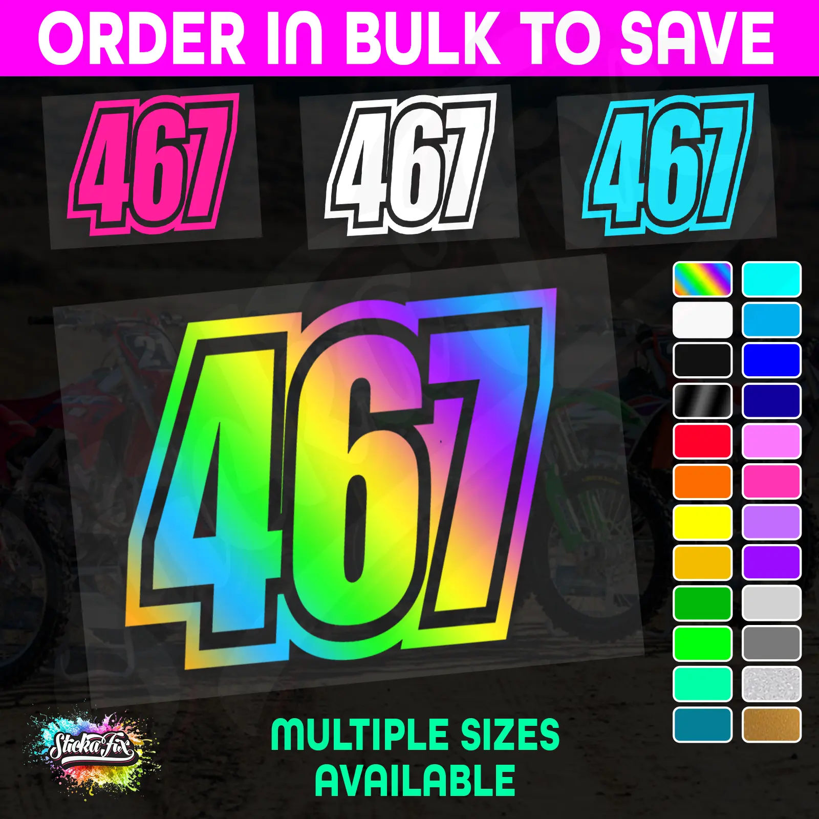 CUSTOM MX Race Number