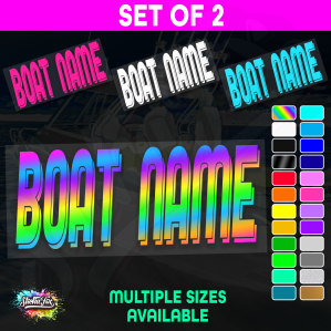 2x Custom Boat Name