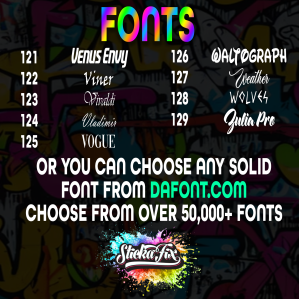 100mm CUSTOM STICKER - Image 9