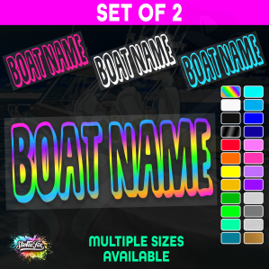 2x Custom Boat Name