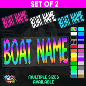 2x Custom Boat Name