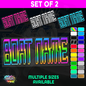 2x Custom Boat Name