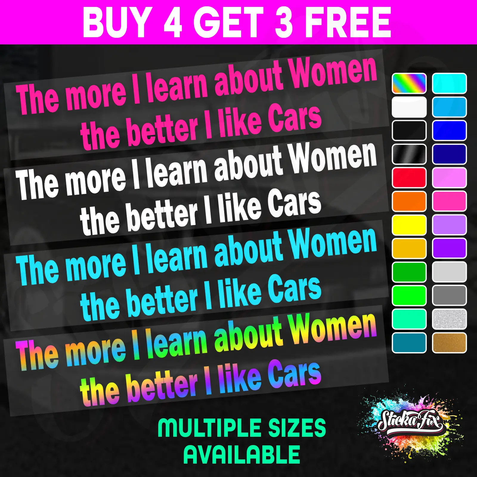 The More I Learn About Women The More I Like Cars