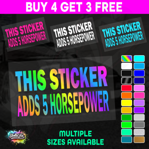 This Sticker Adds 5 Horse Power