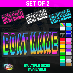 2x Custom Boat Name