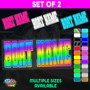 2x Custom Boat Name - Image 1