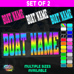 2x Custom Boat Name