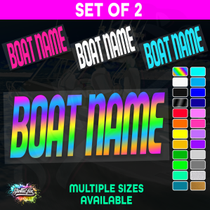 2x Custom Boat Name