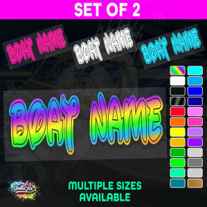 2x Custom Boat Name
