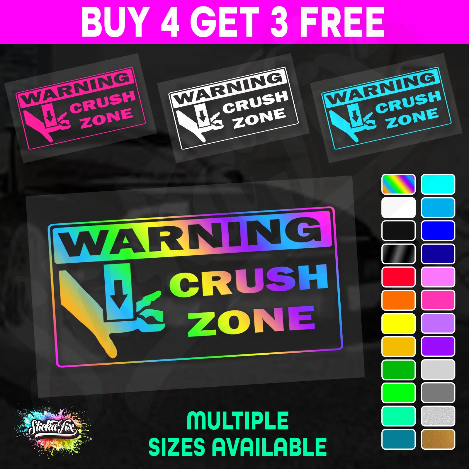 Warning Crush Zone