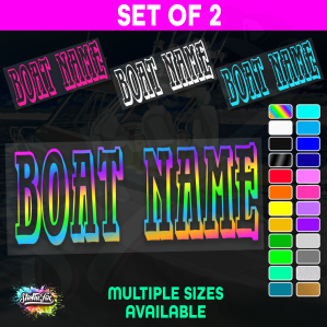 2x Custom Boat Name