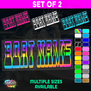 2x Custom Boat Name