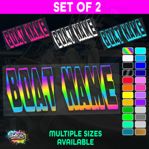 2x Custom Boat Name - Image 1