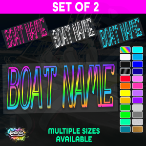 2x Custom Boat Name