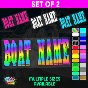 2x Custom Boat Name