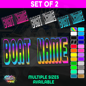 2x Custom Boat Name