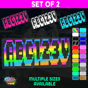 2x Boat Rego Sticker Decals Set 150mm High Vinyl Registration 200mm 250mm 300mm - Image 1